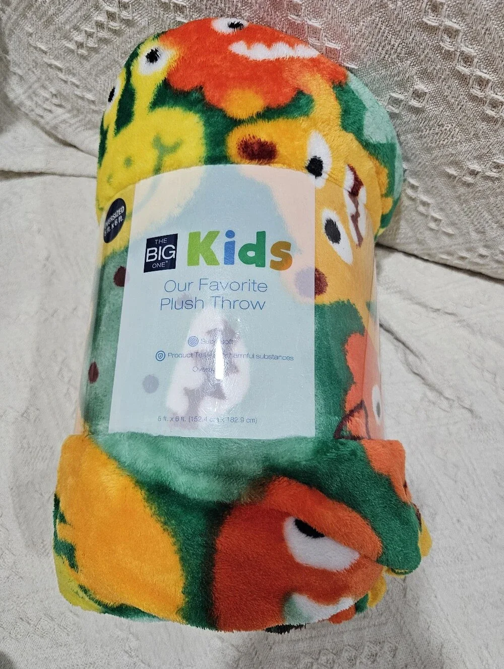 The Big One Kids Monsters Plush Throw